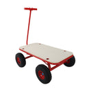 Wooden Children's Outdoor Stroller with Four-Wheel Design