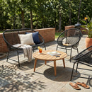 Nusa Outdoor Patio 4-Pcs Chat Set by HouseOfZazla
