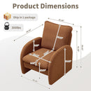 Modern Sherpa Upholstered Accent Chair, Comfortable Living Room Armchair, Lounge Chair For Bedroom, And Office by HouseOfZazla