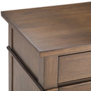 Carlton - Bedside Table - Rustic Natural Aged Brown by HouseOfZazla