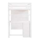 Loft Bed With Drawers, Desk, And Wardrobe by HouseOfZazla