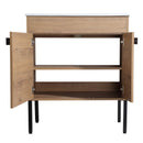 30 Inch Bathroom Vanity With Sink, Freestanding Bathroom Vanity or Floating is Optional Conversion 30x18-00330IMO-1(KD-Packing)