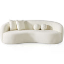 Drake - Japandi Style Curvy Boucle Sofa by HouseOfZazla