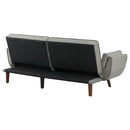 Caufield - Tufted Convertible Sofa Bed Upholstered - Gray by HouseOfZazla