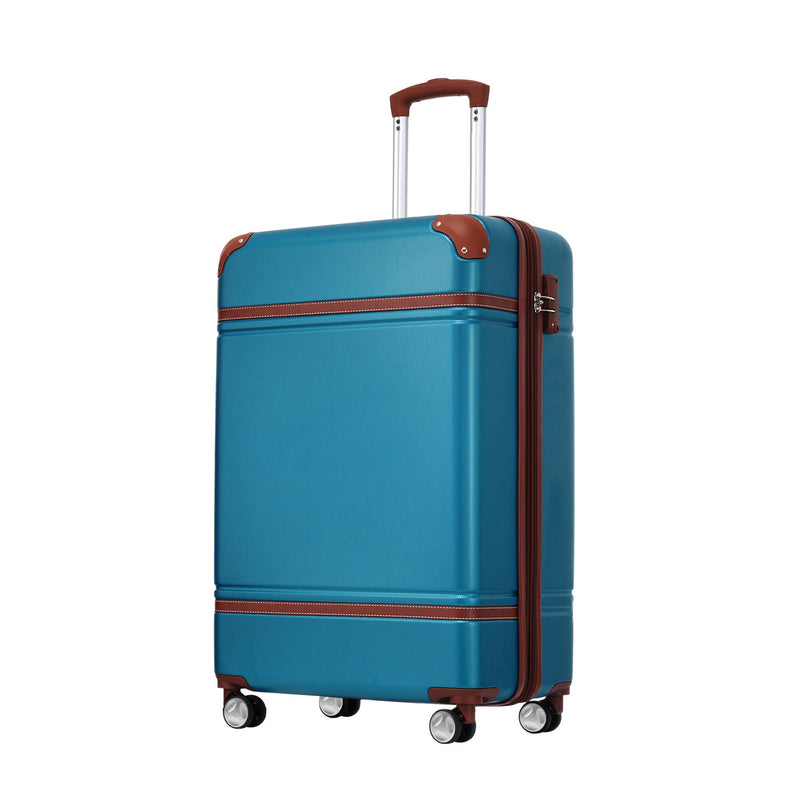 20 IN Luggage 1 Piece with TSA lock, Lightweight Suitcase Spinner Wheels,Carry on Vintage Luggage,Blue