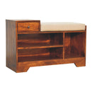 Retreat - Shoe Bench, 1 Drawer - Chestnut by HouseOfZazla