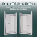 Premium Aluminum Frame Double Sliding Shower Door