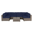 Seating Set With Cushions Handcrafted Wicker Design by HouseOfZazla