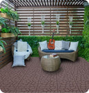New Stone Texture 12" Patio Deck Tiles, 44pcs by HouseOfZazla