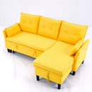 L-Shaped Reversible Chaise Sectional Sofa With Storage