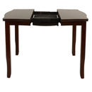 7 Piece Counter Height Dining Set With Butterfly Leaf Table And Chairs - Brown / Espresso by HouseOfZazla