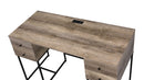 Desirre Writing Desk With USB Port - Oak by HouseOfZazla