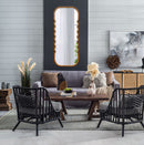 Oversized Wooden Floor Mirror With Unique Frame - Brown by Unique Piece Furniture