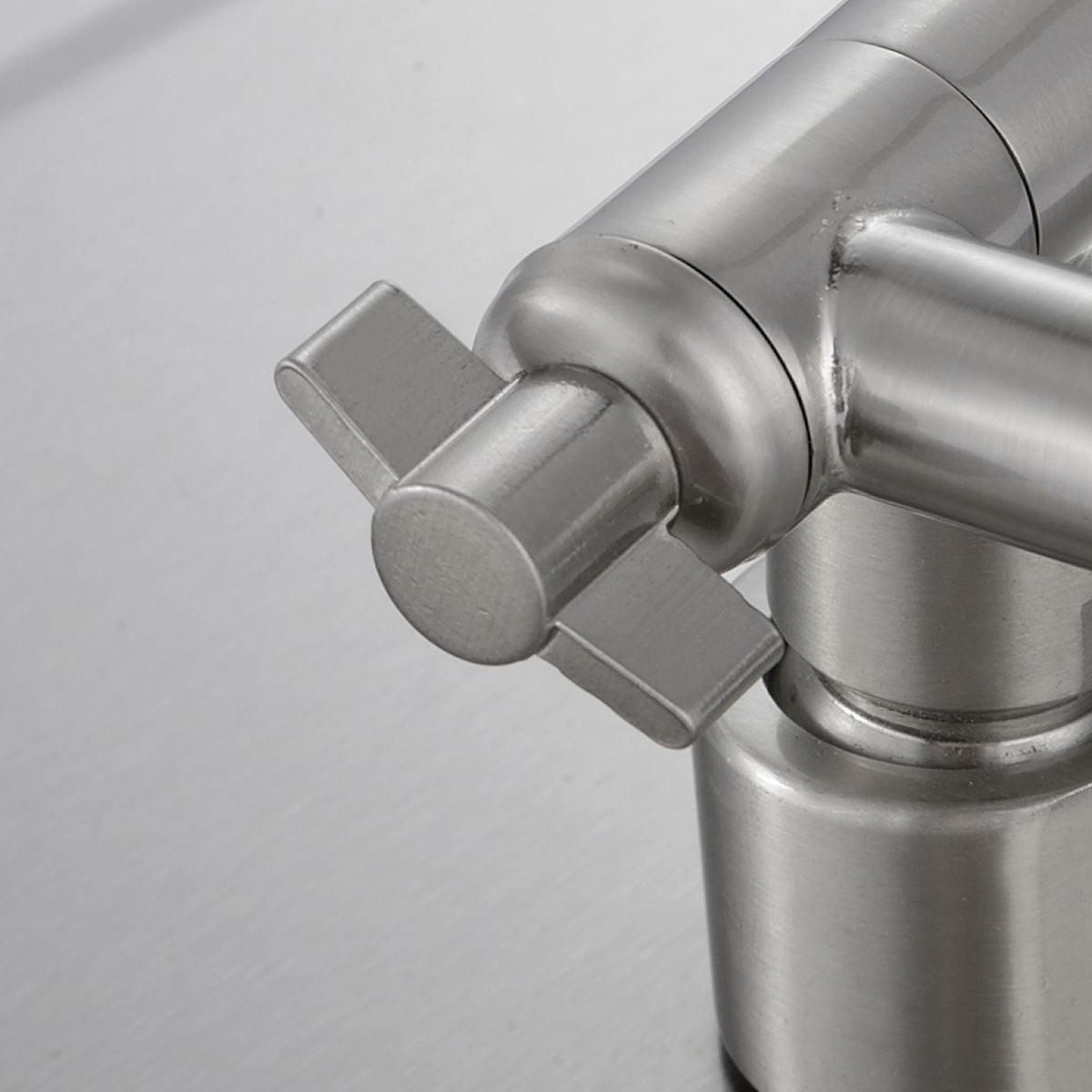 Luxury Rain Shower Head With Adjustable Arm, 10" Square, Stainless Steel - Brushed Nickel, photo 14 of 15