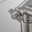 Luxury Rain Shower Head With Adjustable Arm, 10" Square, Stainless Steel - Brushed Nickel