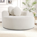 Round Sofa Bed with Memory Foam Sectional Couch