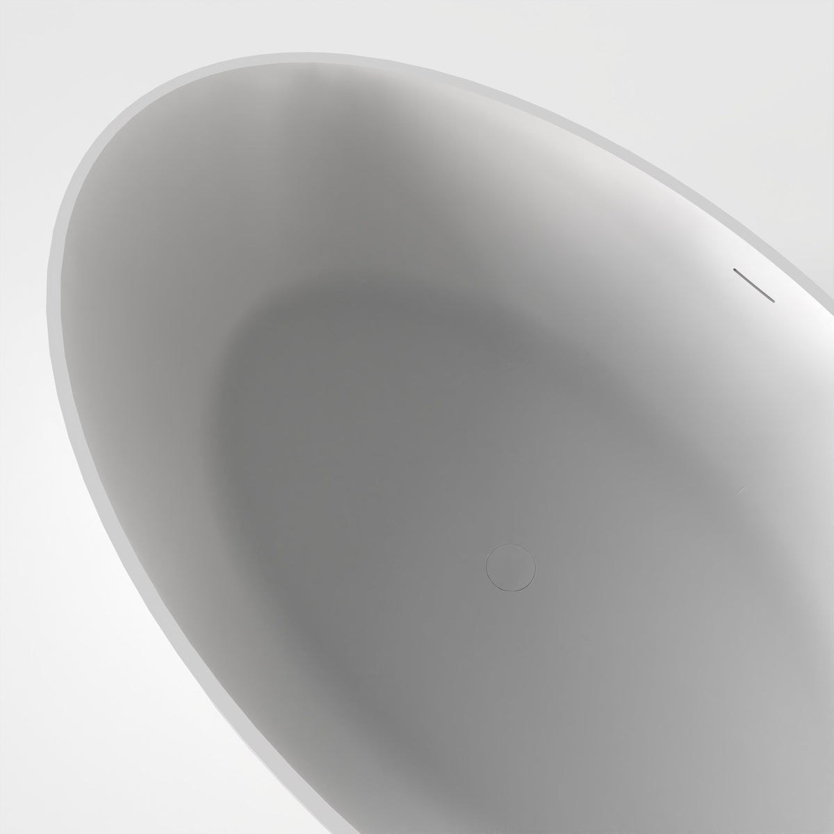 67 Inch Freestanding Solid Surface Soaking Bathtub, photo 4 of 10