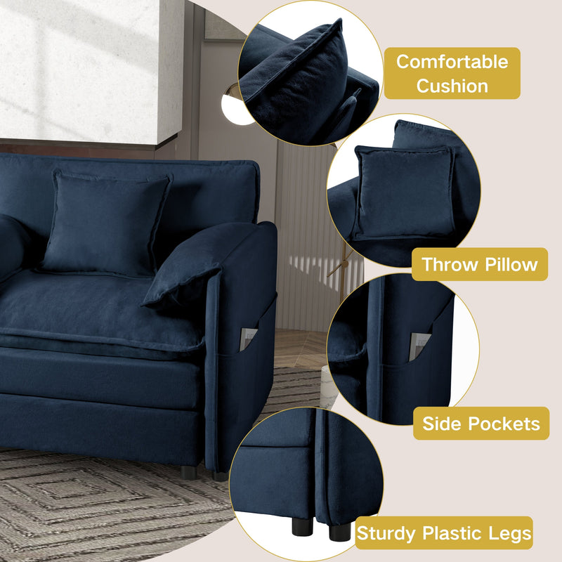 41.73" Modern Upholstered Sofa Chair, photo 5 of 10