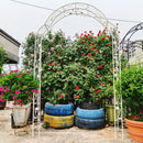 Metal Garden Arch Assemble Freely With 8 Styles Garden Arbor Trellis Climbing Plants Support Rose Arch by HouseOfZazla