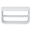 Console Table With 3 Soft Close Drawers & 2 Open Shelves by HouseOfZazla