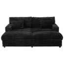 Oversized Double Chaise Lounge Sofa Bed With USB Ports And Cup Holders