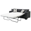 Pacheco - Upholstered Sleeper Sectional Chaise Sofa With Pocket Coils And Reversible Cushions - Dark Gray by HouseOfZazla