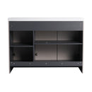 Contemporary Freestanding Bathroom Vanity With Resin Sink & Soft-Close Cabinet Doors by Unique Piece Furniture