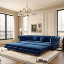 Chesterfield 3-in-1 Pull-Out Sofa Bed, Convertible Sleeper Sofa