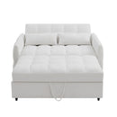 Loveseat Sofa Pull-Out Bed With Adjustable Backrest, 3 USB Ports And 2 Lumbar Pillows For Living Room by HouseOfZazla