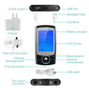 Rechargeable Tens Unit Machine Impulse Massager 16 Modes Pain Relief Body Massager Machine Muscle Stimulator w/ 2 Outputs and 6hrs Working For Relief