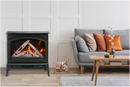 Amantii E70-NA Lynwood Series - 70 cm Freestand Electric Stove Featuring a Cast Iron Frame and a 10 Piece Birch Log Set