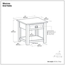 Monroe - Handcrafted Side Table by Unique Piece Furniture
