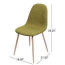 Elegant Dining Chair Set With Fabric by HouseOfZazla