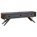Stewart - TV Stand With Sliding Doors - Walnut