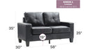 Newbury - Track Arm Loveseat For Cozy Spaces by HouseOfZazla