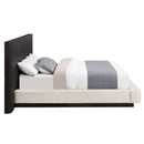 Clayten - Eastern King Bed - Beige Linen & Espresso by Unique Piece Furniture