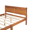 Platform Bed Frame Mattress Foundation Sleigh Bed With Headboard / Footboard / Wood Slat Suppor by HouseOfZazla