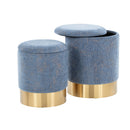 Marla - Contemporary Nesting Ottoman Set by HouseOfZazla