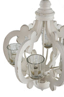 Farmhouse Chandelier, 6 Light Wood Chandelier Pendant Light Fixture With Adjustable Chain For Dining Room Living Room Entryway, Bulb Not Included by HouseOfZazla