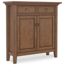 Redmond - Entryway Cabinet With Adjustable Shelves And Drawers - Brown by HouseOfZazla
