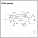 Hunter - Handcrafted Lift Top Coffee Table by Unique Piece Furniture