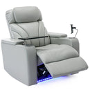 Power Motion Recliner Electric Power Recliner With USB Charging Port, Hidden Arm Storage, Convenient Cup Holder And tooth Speaker by Unique Piece Furniture