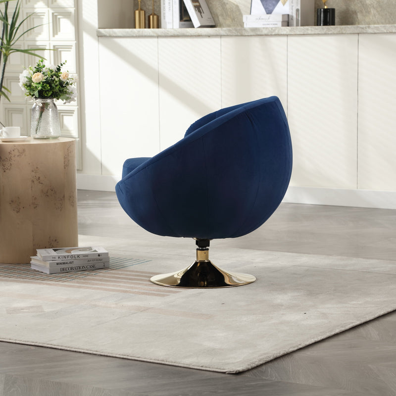 360 Degree Swivel Cuddle Barrel Accent Chairs, Round Armchairs with Wide Upholstered, Fluffy Fabric Chair for Living Room, Bedroom, Office, Waiting Rooms