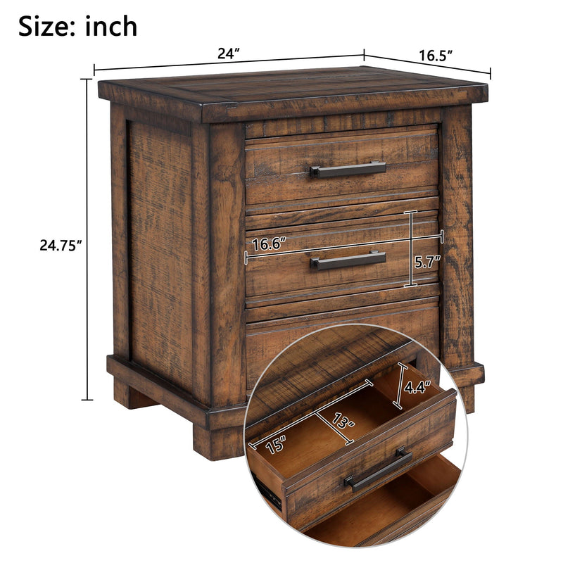 3 Drawer Nightstand, photo 14 of 15