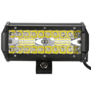 7" LED Light Bar 120W 12000LM LED Work Light Pods Offroad Driving Lights IP67 Waterproof Fog Light Spot Flood Beam for Jeep Trailer Truck Bus Boat