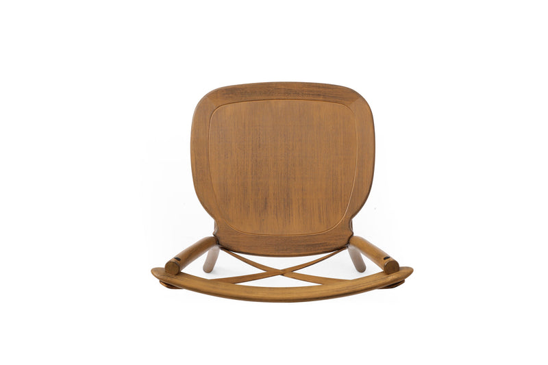 2-Pack Resin X-Back Chair Dining Chair Furniture 2-Pack, Retro Natural Mid Century Chair Modern Farmhouse Cross Back Chair, Natural