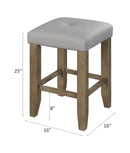 Charnell Tapered Leg Dining Stool with Storage Base by HouseOfZazla