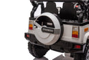 12V7A 30W*2 Four-Wheel Drive Seat One Button Start, Forward And Backward, High And Low Speed, Music, Front Light, Power Display, Two Doors Can Open, 2.4G R / C, Seat Belt Four Wheel Absorber by HouseOfZazla