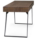 Handcrafted Acacia Hardwood Desk with Keyboard Tray