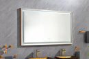 60x36 LED Lighted Bathroom Wall Mounted Mirror with High Lumen+Anti-Fog Separately Control